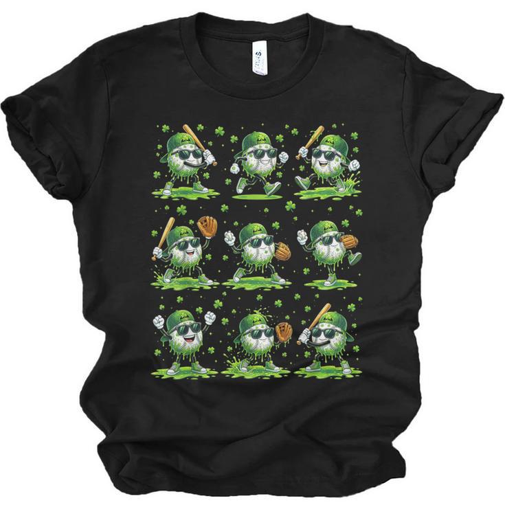 St Patricks Day Baseball Ice Cream Boys Baseball Player Unisex Jersey T-Shirt