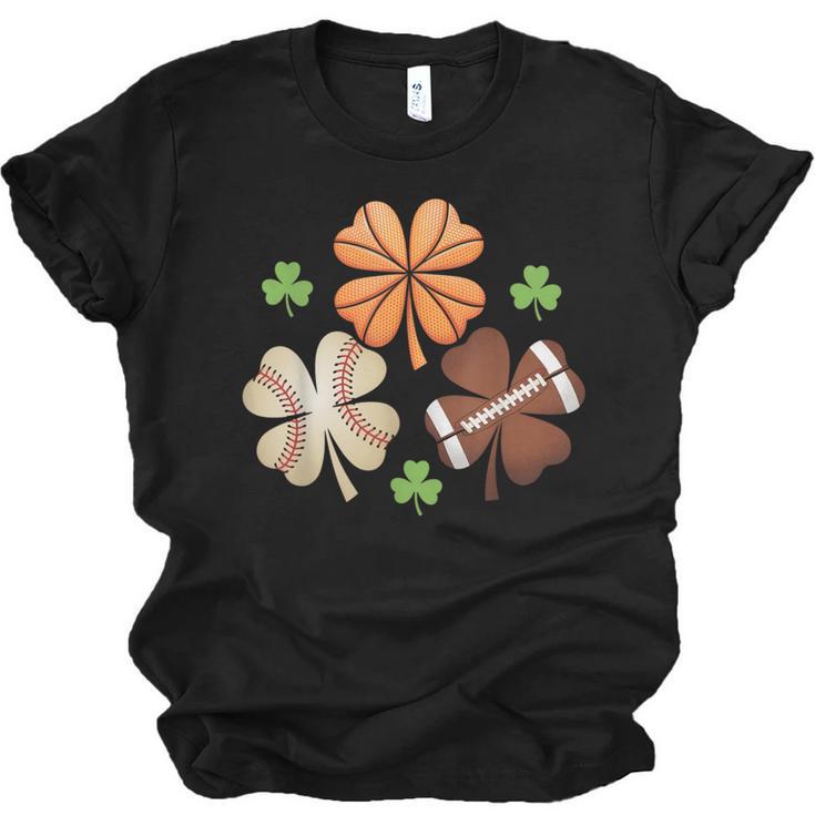 St Patricks Day Shamrock Basketball Baseball Irish Boys Men Unisex Jersey T-Shirt