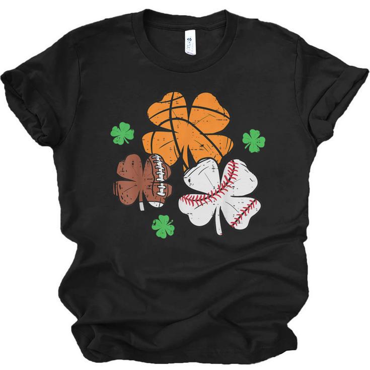St Patricks Day Shamrock Basketball Baseball Men Boys Kids Unisex Jersey T-Shirt