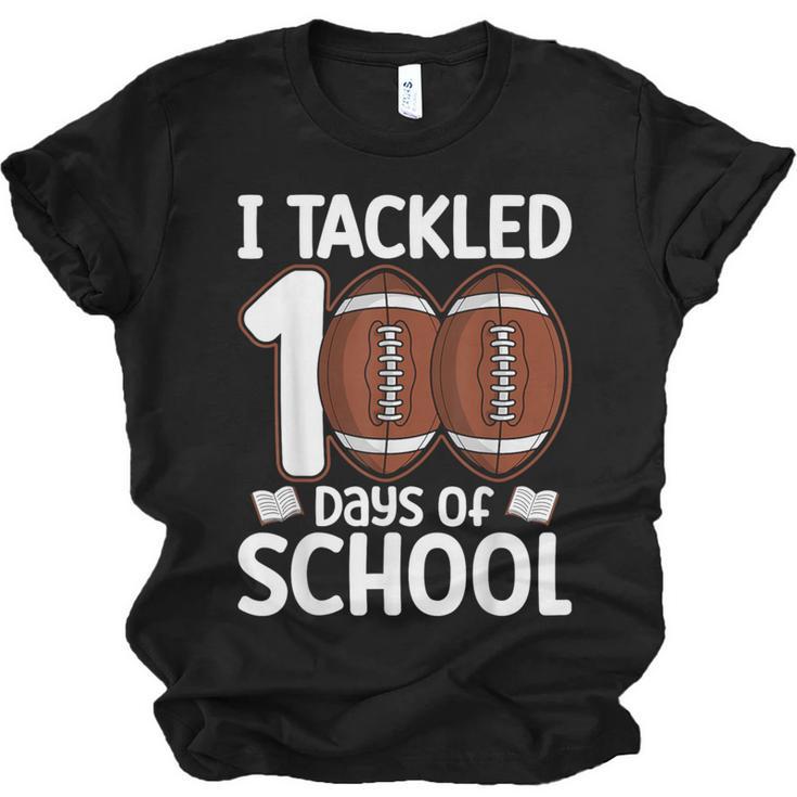 I Tackled 100 Days Of School Baseball Player Kids Teacher Unisex Jersey T-Shirt