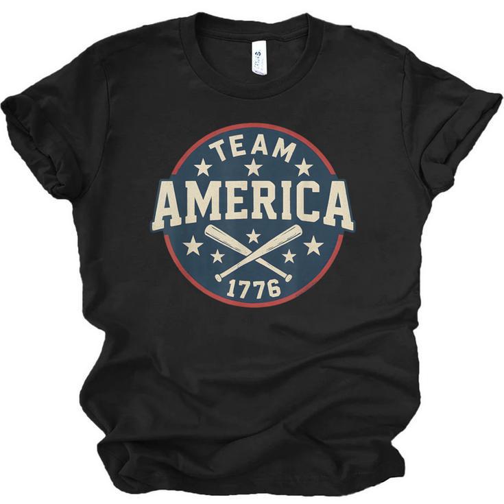 Team America 1776 4th Of July Patriotic Baseball Unisex Jersey T-Shirt