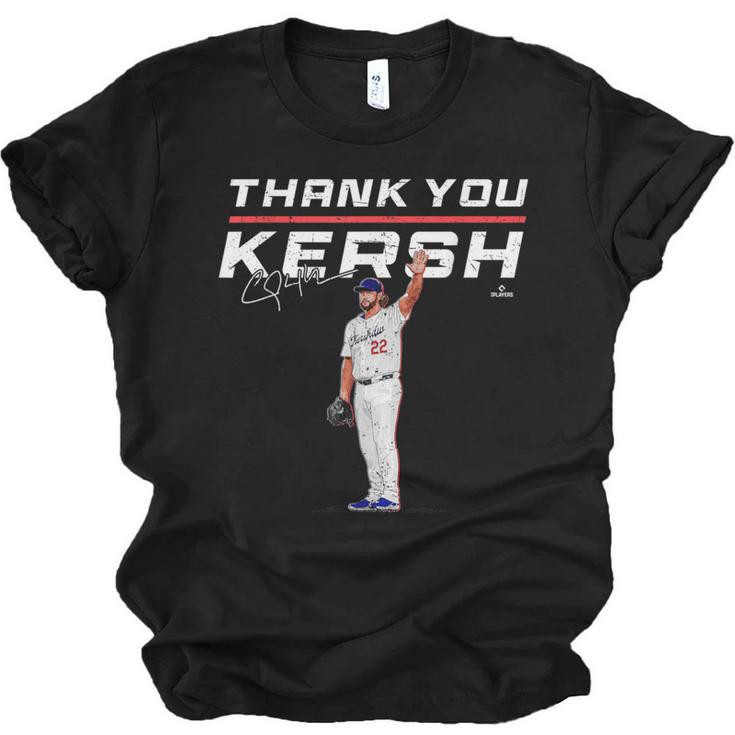 Thank You Kersh Clayton Kershaw Los Angeles Baseball MLBPA Unisex Jersey T-Shirt