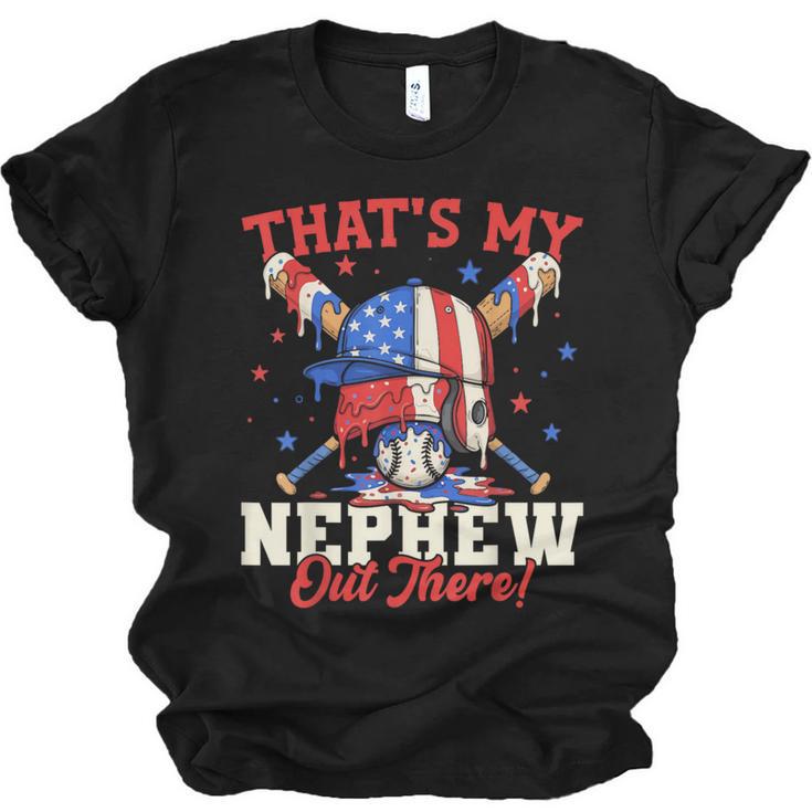 That's My Nephew Out There Baseball Cream Drip Crossed Bat Unisex Jersey T-Shirt