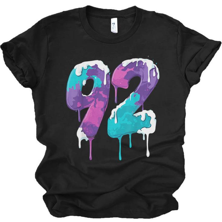 Vintage Baseball 92 Number Unisex Jersey T-Shirt