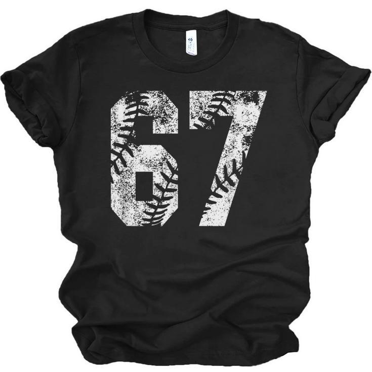 Vintage Baseball Number 67 Jersey Player Uniform Unisex Jersey T-Shirt