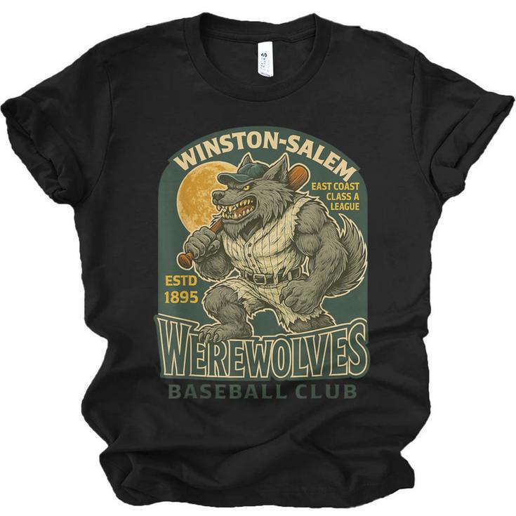 Winston-Salem Werewolves Minor League Baseball Club Unisex Jersey T-Shirt