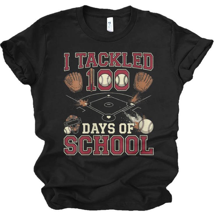 Women's 100 Days Of School Boys Kids Baseball Unisex Jersey T-Shirt