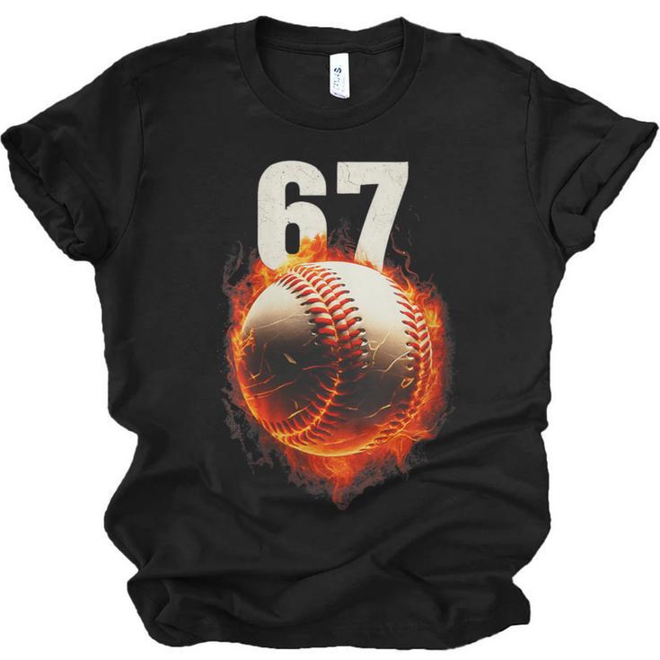 Women's 67 Baseball Boys Birthday Teens Six Seven Brainrot Unisex Jersey T-Shirt