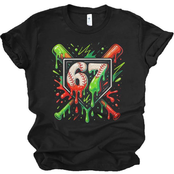 Xmas Baseball Six Seven 67 Meme Ice Cream Drip Men Women Unisex Jersey T-Shirt
