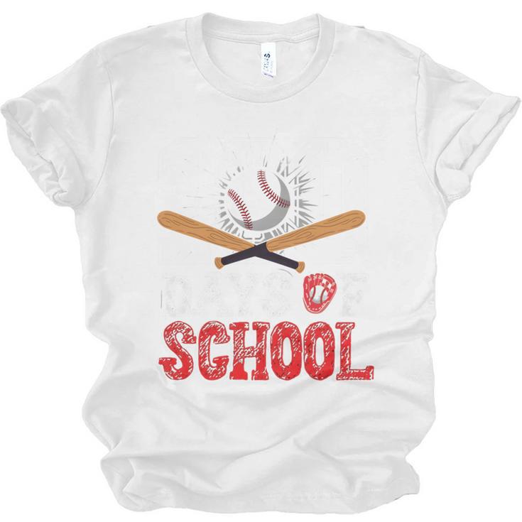 100 Days Of School Baseball 100 Days Smarter Boys Student Unisex Jersey T-Shirt