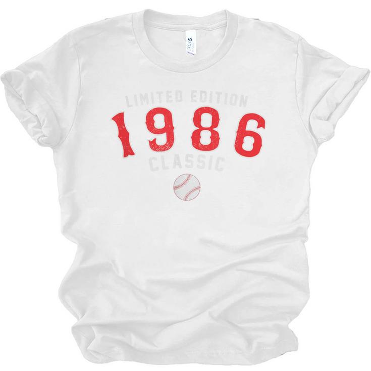 40 Year Old 1986 Classic Baseball 40th Birthday Unisex Jersey T-Shirt