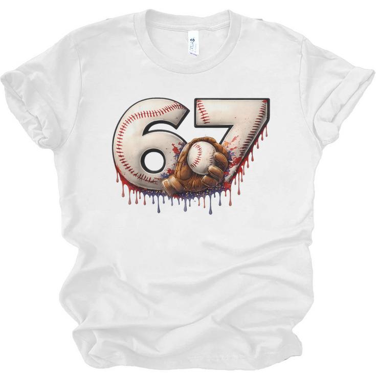 6 7 Six Seven American Baseball Graphic Unisex Jersey T-Shirt