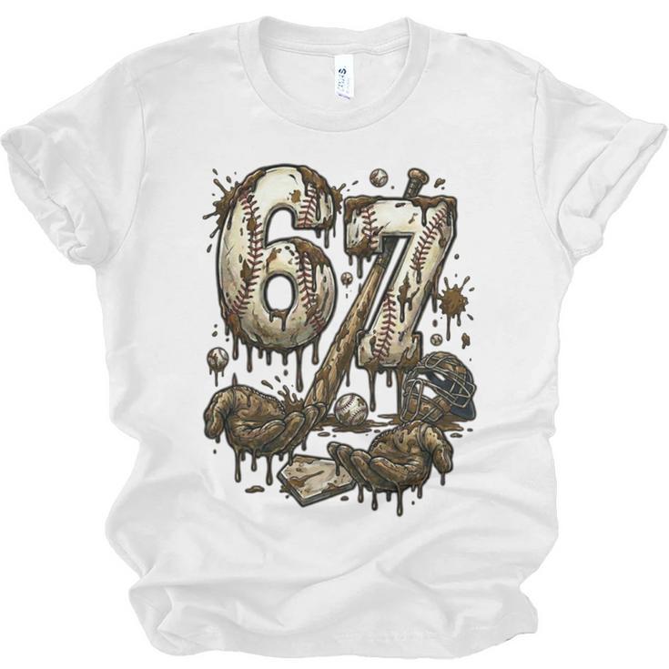 67 Baseball Six Seven Baseball 6 7 Kids Boys Girls Unisex Jersey T-Shirt