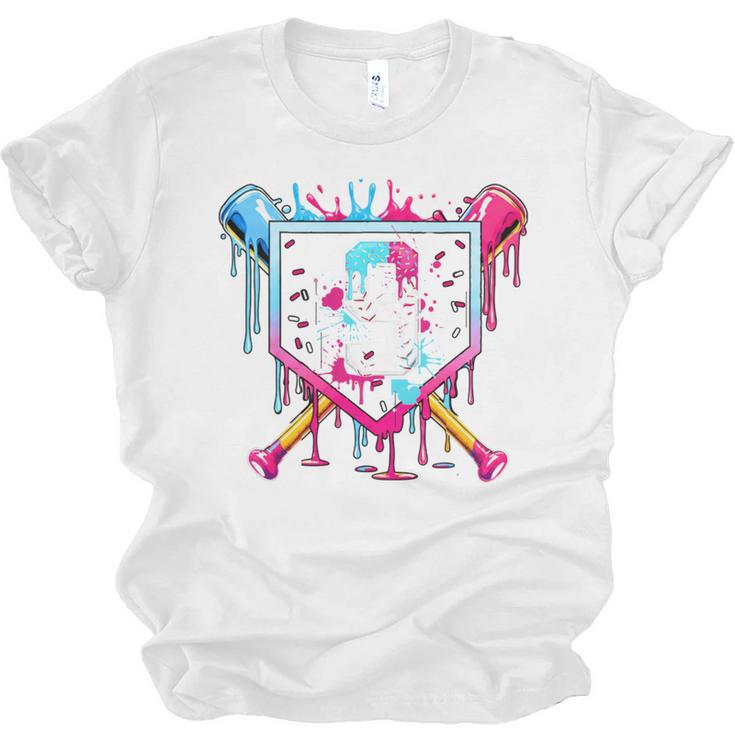 9th Birthday Boys Baseball Ice Cream Drip Boys Baseball Unisex Jersey T-Shirt