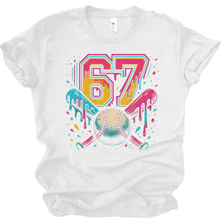 Baseball Drip 6 7 Number 67 Six Seven Meme Boys Kids Unisex Jersey T-Shirt