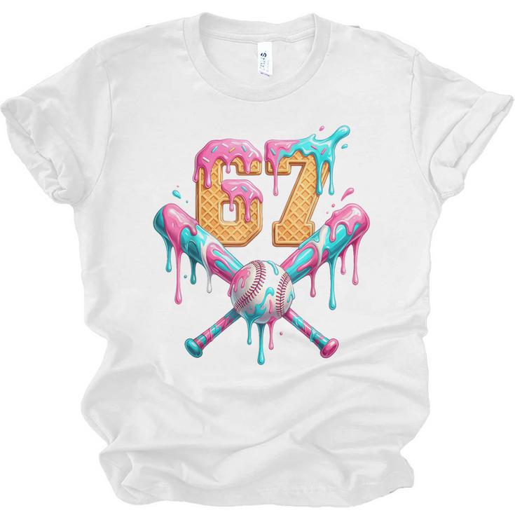 Baseball Drip 67 Six Seven Number 67 Player 67th Birthday Unisex Jersey T-Shirt