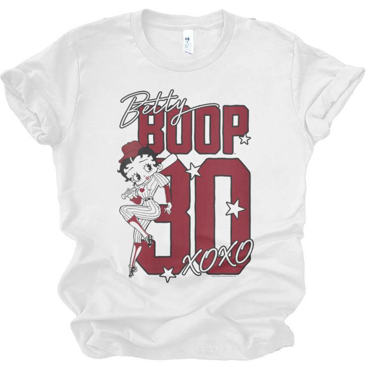 Betty Boop Baseball Logo Jersey With Stars Cute Cartoon Unisex Jersey T-Shirt