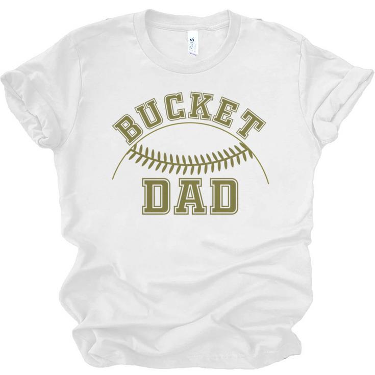 Bucket Dad Softball Dad Baseball Player Dad Unisex Jersey T-Shirt