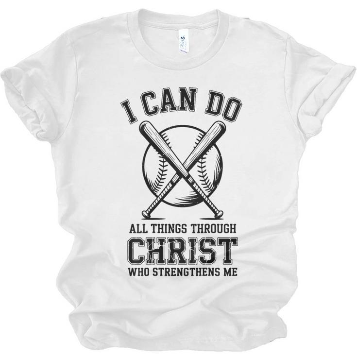 Christian Baseball Philippians 4 Unisex Jersey T-Shirt