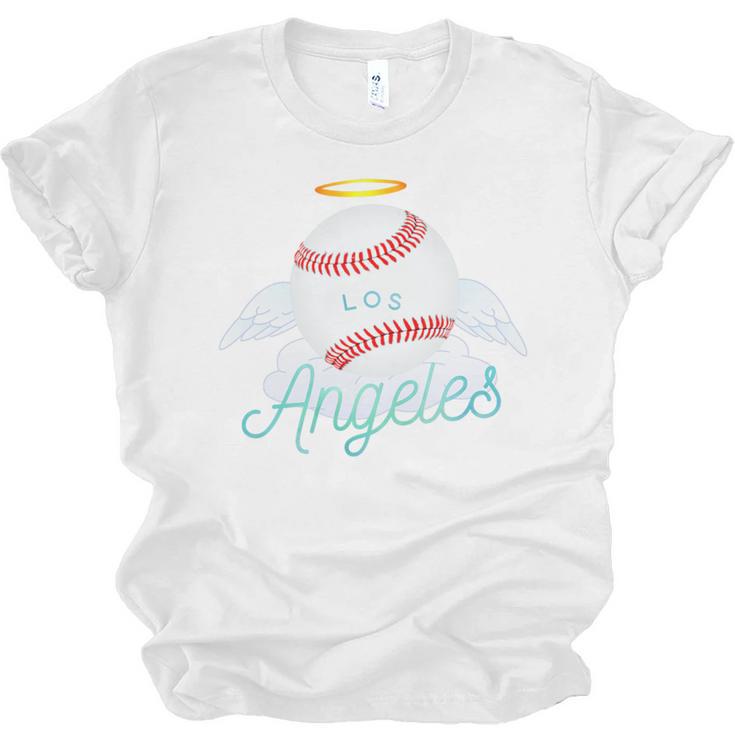 Los Angeles Angel Ball Tshirt Cool Baseball Team Premium Tri-Blend Unisex Jersey T-Shirt