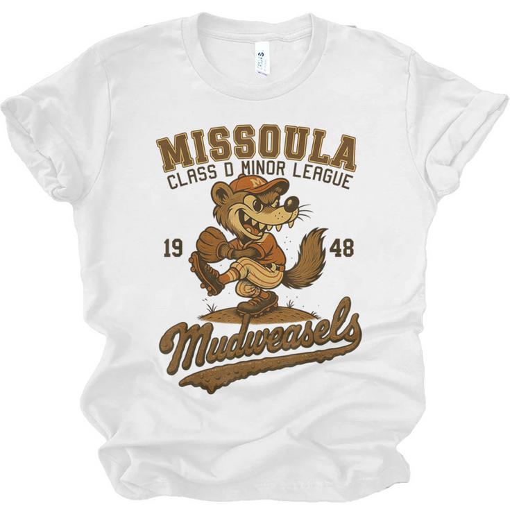 Missoula Mudweasels Retro Minor League Baseball Unisex Jersey T-Shirt