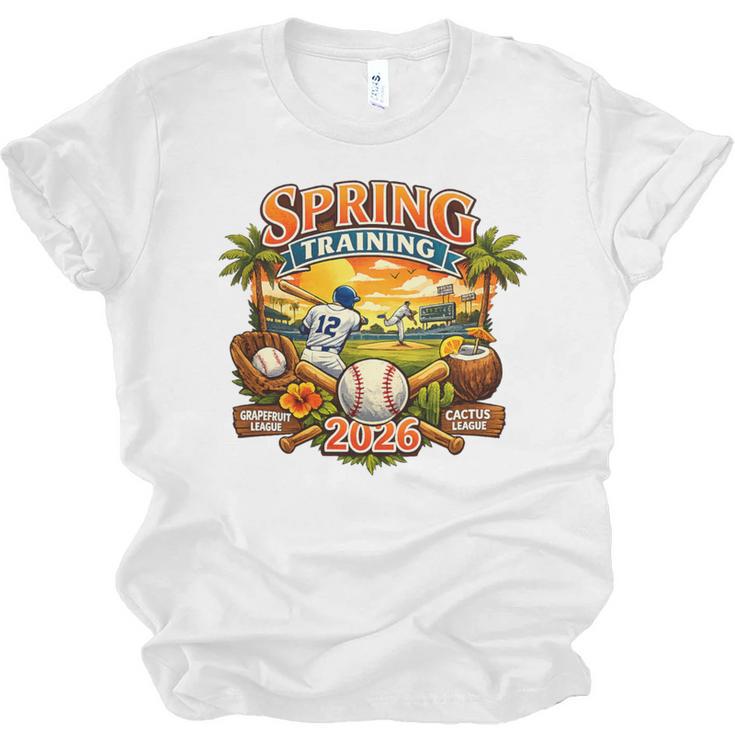 Spring Training 2026 Baseball Vintage Sunset Premium Tri-Blend Unisex Jersey T-Shirt
