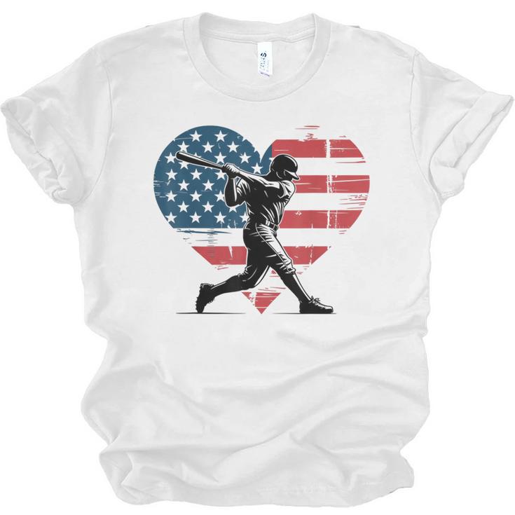 Valentines Baseball Batter Silhouette Heart Men Boys Kid Unisex Jersey T-Shirt