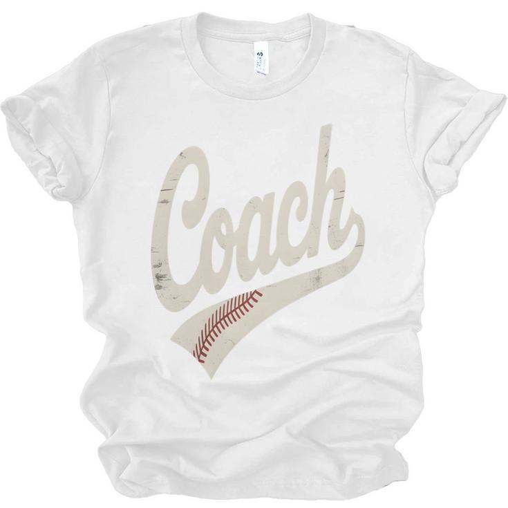 Vintage Baseball Coach Unisex Jersey T-Shirt