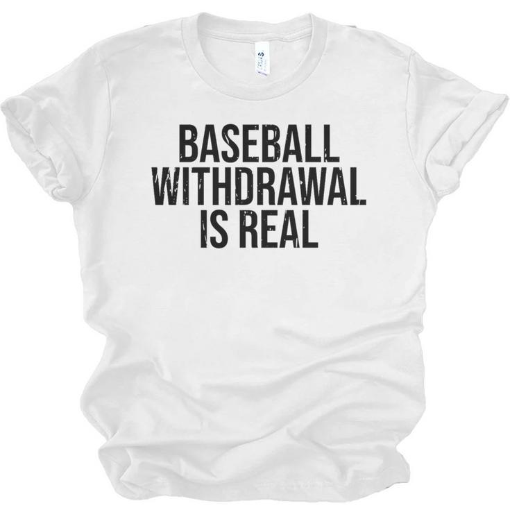 Vintage Baseball Withdrawal Is Real Premium Tri-Blend Unisex Jersey T-Shirt