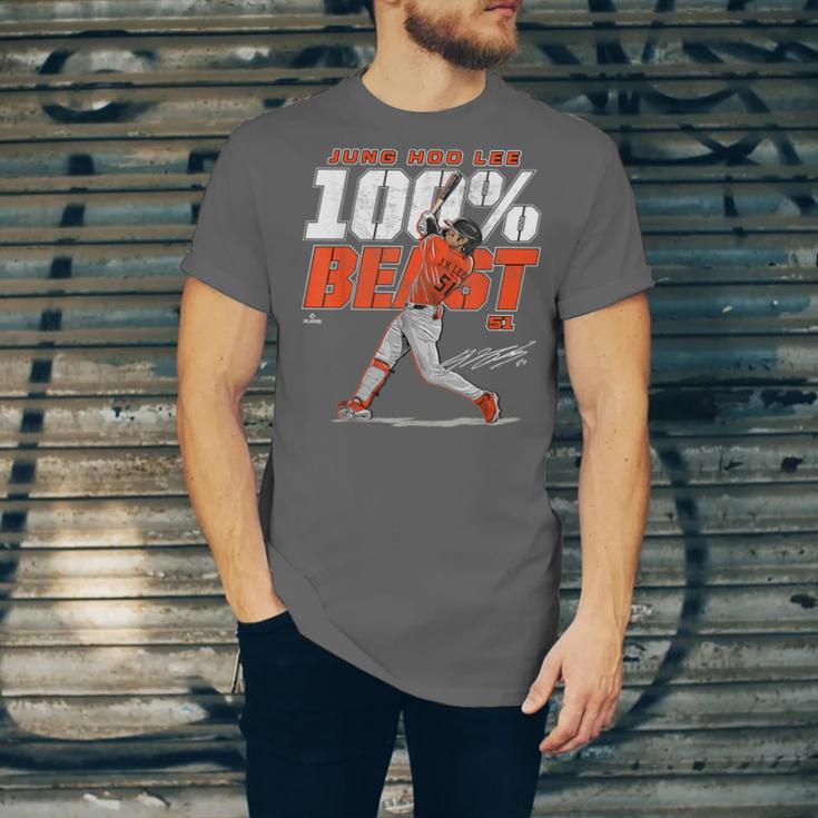 100 Beast Jung Hoo Lee San Francisco Baseball MLBPA Unisex Jersey T-Shirt 100 Beast Jung Hoo Lee San Francisco Baseball MLBPA Unisex Jersey T-Shirt