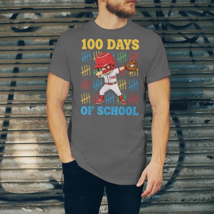 100 Days Of School Baseball Bat 100th Day Of School Boys Unisex Jersey T-Shirt