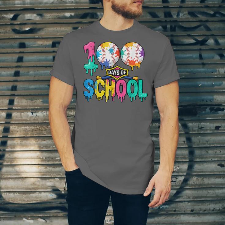100 Days Of School Baseball Boys Kids Colorful 100th Day Unisex Jersey T-Shirt 100 Days Of School Baseball Boys Kids Colorful 100th Day Unisex Jersey T-Shirt