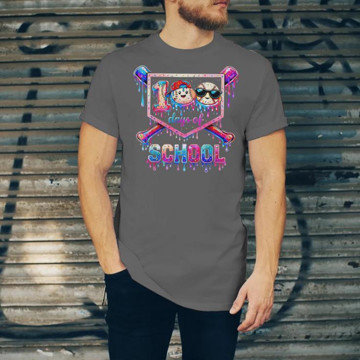 100 Days Of School Baseball Drip Boys For Men Kids Unisex Jersey T-Shirt