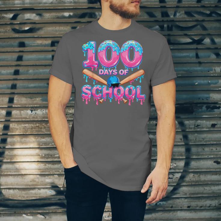 100 Days Of School Baseball Dripping Ice Cream 100th Day Unisex Jersey T-Shirt 100 Days Of School Baseball Dripping Ice Cream 100th Day Unisex Jersey T-Shirt