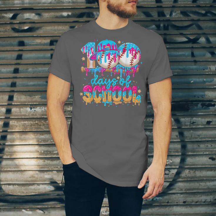 100 Days Of School Baseball Ice Cream For Boy Girl Kids Unisex Jersey T-Shirt