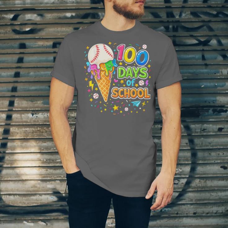 100 Days Of School Baseball Ice Cream Drip Boys Kids Player Unisex Jersey T-Shirt 100 Days Of School Baseball Ice Cream Drip Boys Kids Player Unisex Jersey T-Shirt