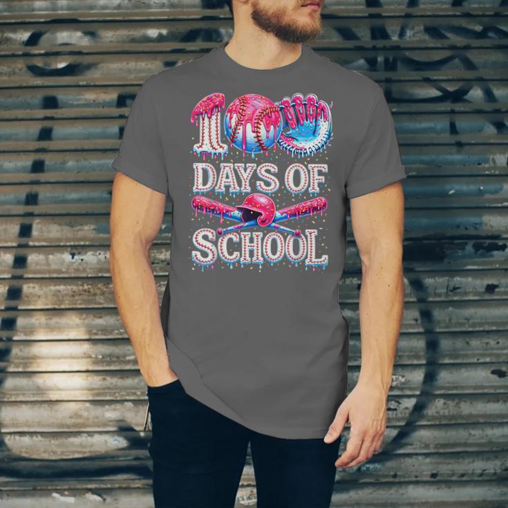 100 Days Of School Baseball Lover Donut Drip Boy Girl Unisex Jersey T-Shirt