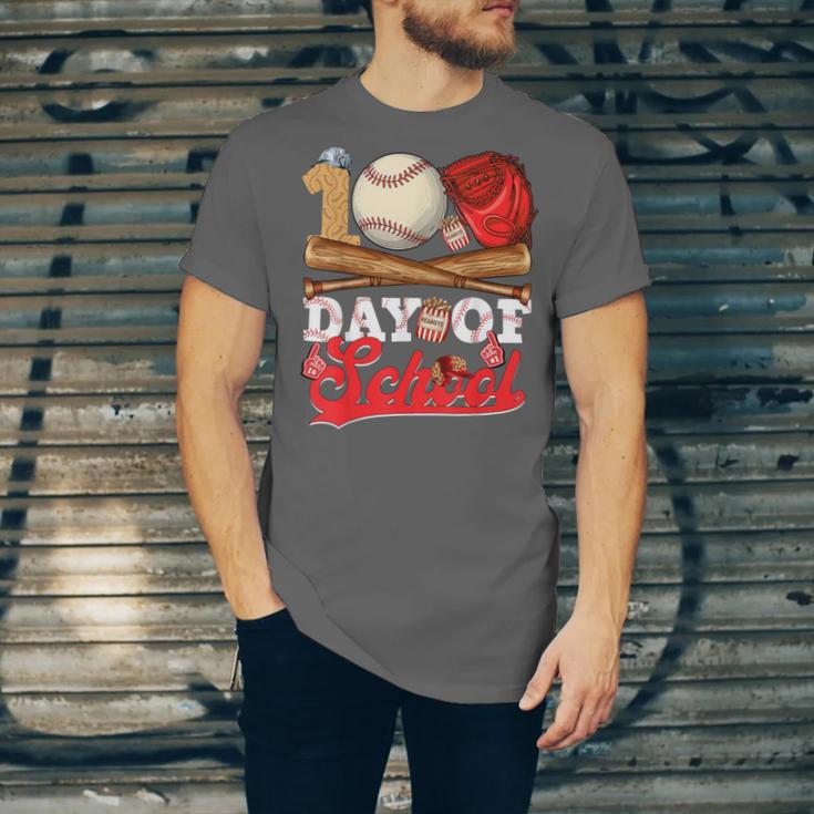 100 Days Of School Baseball Player Sports Game Teacher Kid Unisex Jersey T-Shirt