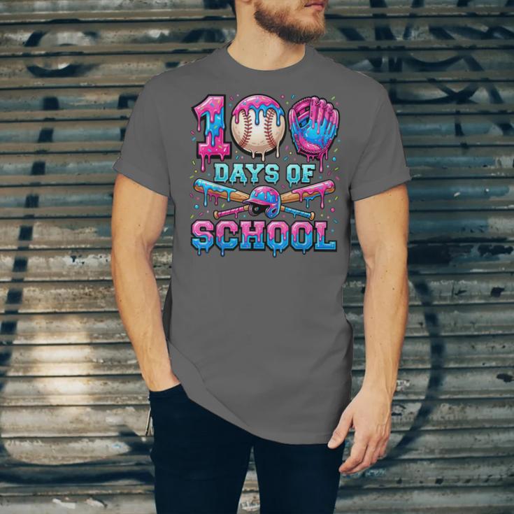 100 Days Of School Baseball Sports Drip Graphic Unisex Jersey T-Shirt 100 Days Of School Baseball Sports Drip Graphic Unisex Jersey T-Shirt