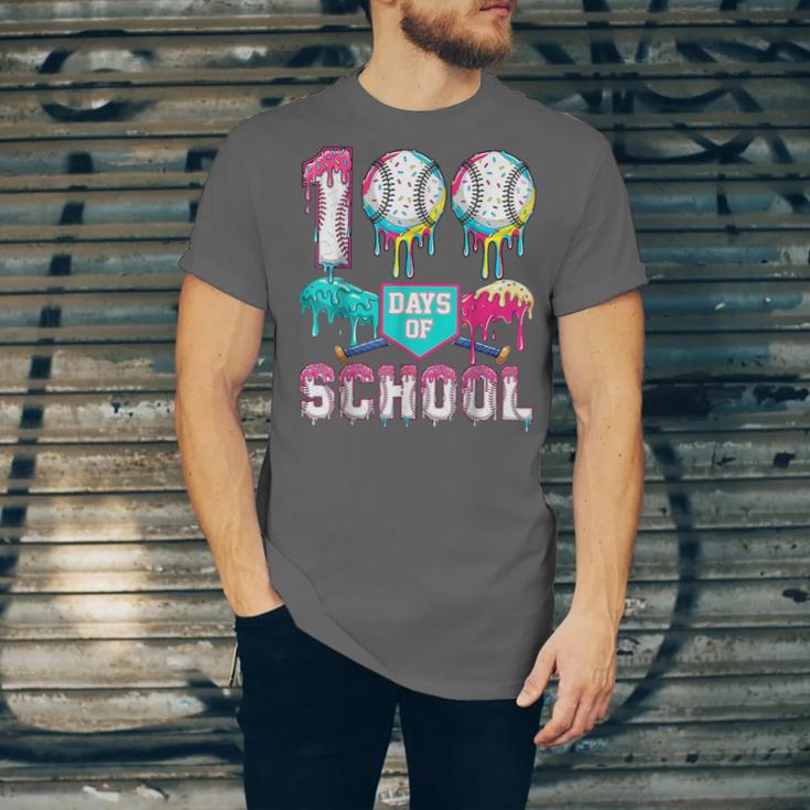 100 Days Of School Boys Kids 100th Day Of School Baseball Unisex Jersey T-Shirt 100 Days Of School Boys Kids 100th Day Of School Baseball Unisex Jersey T-Shirt