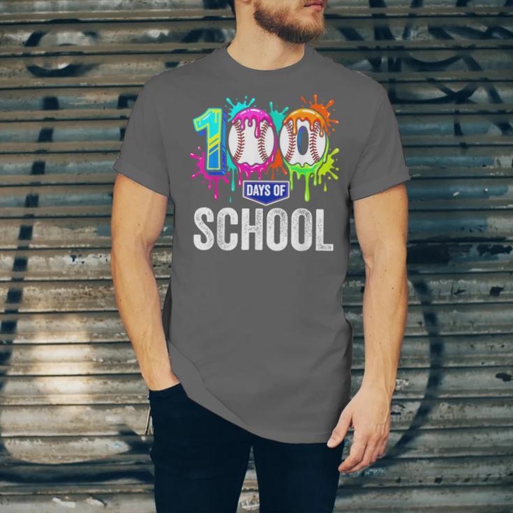 100 Days Of School Dripping Baseball Boys Kids Teacher Unisex Jersey T-Shirt 100 Days Of School Dripping Baseball Boys Kids Teacher Unisex Jersey T-Shirt