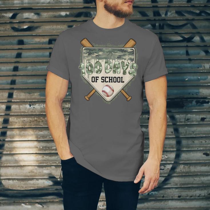 100 Days Of School Home Plate Camo Baseball Dripping Boys Unisex Jersey T-Shirt 100 Days Of School Home Plate Camo Baseball Dripping Boys Unisex Jersey T-Shirt