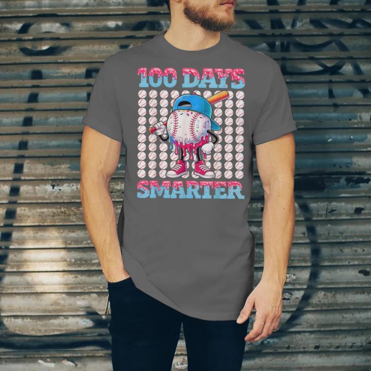 100 Days Smarter Baseball Drip Boys 100 Days Of School Kids Unisex Jersey T-Shirt 100 Days Smarter Baseball Drip Boys 100 Days Of School Kids Unisex Jersey T-Shirt