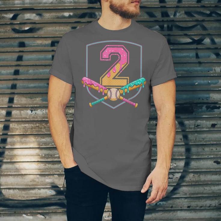 2nd Birthday Baseball Bat Ice-Cream Drip 2yrs Old Boys Kids Unisex Jersey T-Shirt 2nd Birthday Baseball Bat Ice-Cream Drip 2yrs Old Boys Kids Unisex Jersey T-Shirt