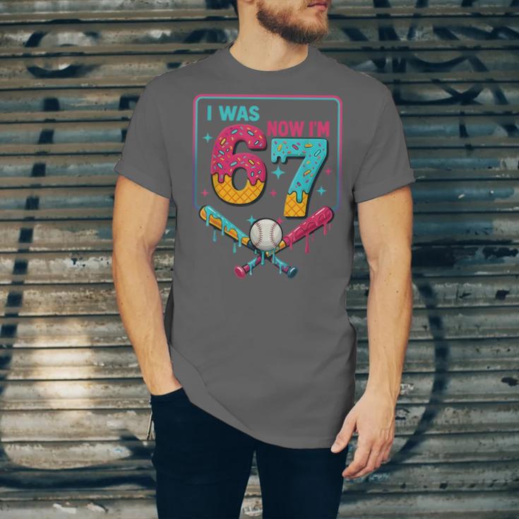 I Was 6 Now Im 7 Ice Cream Drip Baseball For Men Women Kids Unisex Jersey T-Shirt I Was 6 Now Im 7 Ice Cream Drip Baseball For Men Women Kids Unisex Jersey T-Shirt