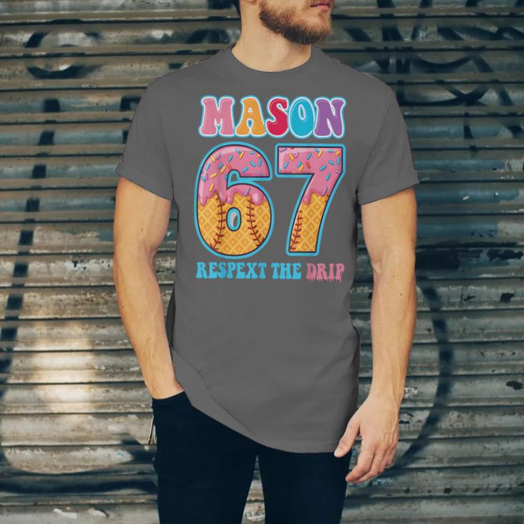 6 7 Mason Baseball Drip Number 67 Player Or 67th Birthday Unisex Jersey T-Shirt 6 7 Mason Baseball Drip Number 67 Player Or 67th Birthday Unisex Jersey T-Shirt