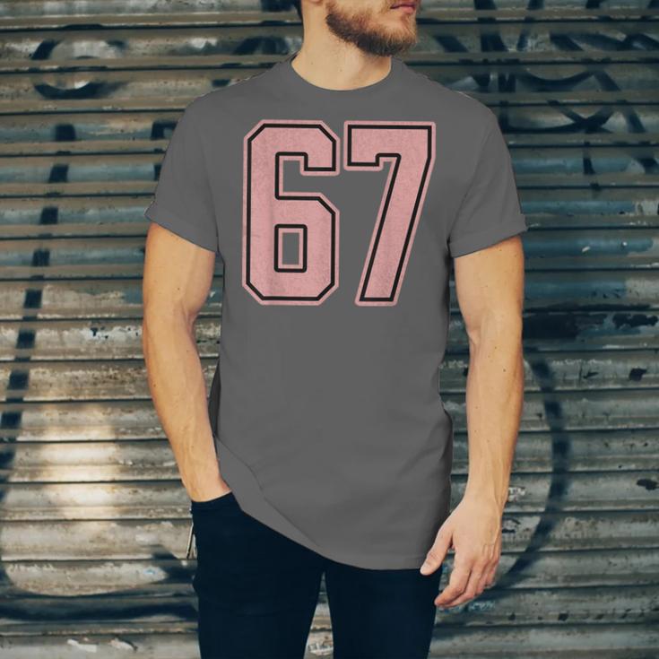 6 7 Number 67 Baseball Meme Tee For Women Unisex Jersey T-Shirt 6 7 Number 67 Baseball Meme Tee For Women Unisex Jersey T-Shirt