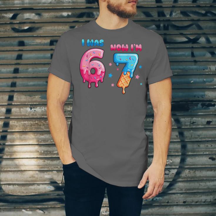 I Was 6 Now I'm 7 Birthday Baseball Drip For Boys Kid Unisex Jersey T-Shirt