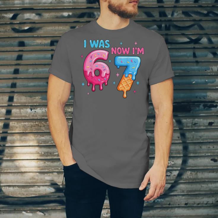I Was 6 Now I'm 7 Meme Six Seven Baseball 7th Birthday Unisex Jersey T-Shirt I Was 6 Now I'm 7 Meme Six Seven Baseball 7th Birthday Unisex Jersey T-Shirt