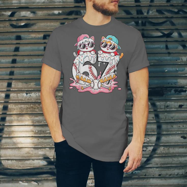 67 Meme Kawaii Cats Baseball Ice Cream Drip 6 7 Kids Unisex Jersey T-Shirt 67 Meme Kawaii Cats Baseball Ice Cream Drip 6 7 Kids Unisex Jersey T-Shirt